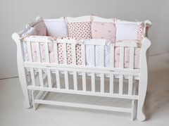 Кровать для новорожденных Goydalka NATALI с откидной боковиной, 60x120, Бук