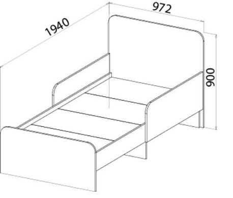 Кровать Luxe Studio Joy (Джой) 90x190, 90x190