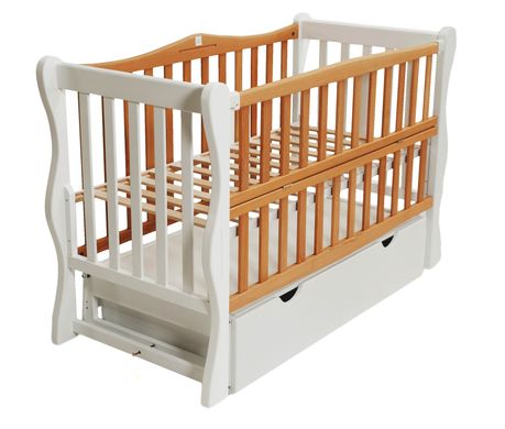 Кровать для новорожденных Goydalka SOFI c ящиком, 60x120, Бук