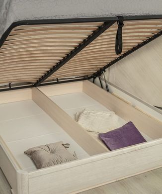 Кровать Олимп Милена с интарсией и подъемным механизмом 160x200