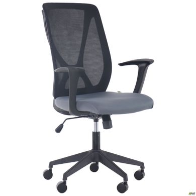 Кресло AMF Nickel Black сиденье Ткань/спинка Сетка (377194)