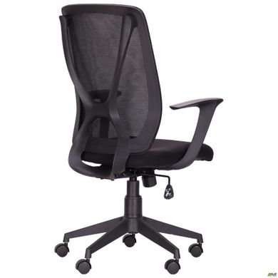 Кресло AMF Nickel Black сиденье Ткань/спинка Сетка (377194)