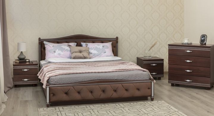 Ліжко Олімп Прованс з патиною і підйомним механізмом ромби 180x190