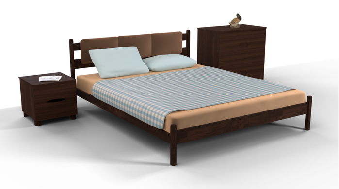Кровать Олимп Лика без изножья с мягкой спинкой 160x190