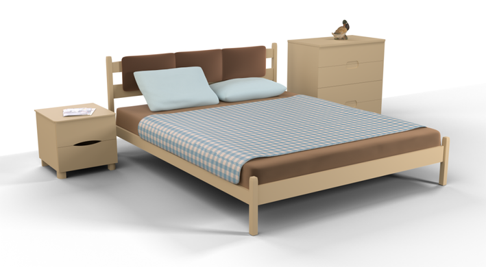 Кровать Олимп Лика без изножья с мягкой спинкой 90x190