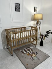 Ліжко для новонароджених Goydalka AMELI з відкидною боковиною, 60x120, Бук