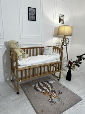 Ліжко для новонароджених Goydalka AMELI з відкидною боковиною, 60x120, Бук
