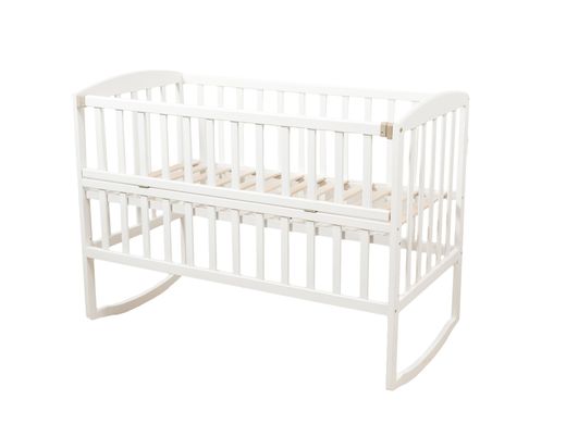 Кровать для новорожденных Goydalka AMELI с откидной боковиной, 60x120, Бук