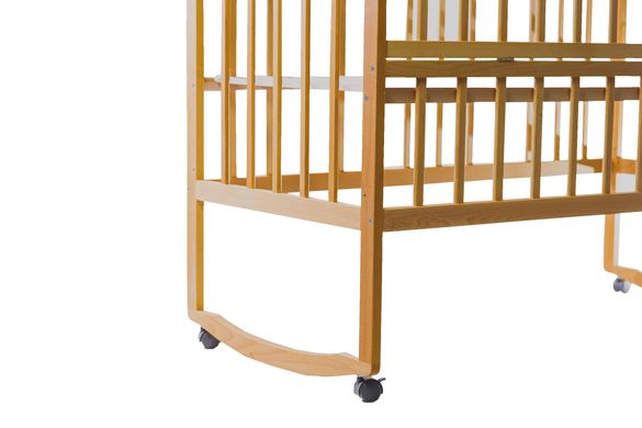 Кровать для новорожденных Goydalka AMELI с откидной боковиной, 60x120, Бук