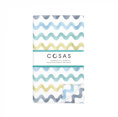 Семейный комплект постельного белья COSAS COLOR WAVE CS1