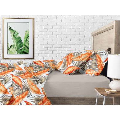 Комплект двухспального постельного белья COSAS ORANGE PALMS