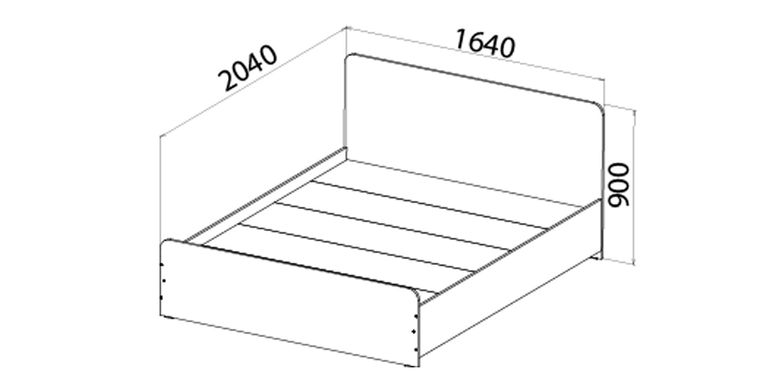 Кровать MatroLuxe Beige (Беж) 160x200, 160x200