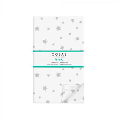 Комплект полуторного постельного белья COSAS GREY STARS CS4