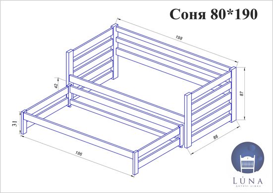 Кровать Luna Соня 80x190