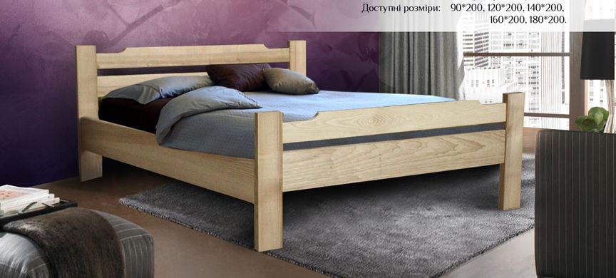 Ліжко Меблікофф Сакура 140x200 - вільха