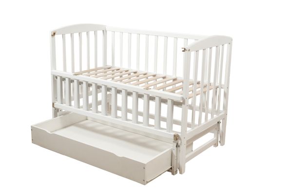 Кровать для новорожденных Goydalka VALERI с ящиком, 60x120, Бук