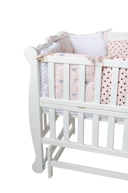 Кровать для новорожденных Goydalka NATALI с откидной боковиной, 60x120, Бук