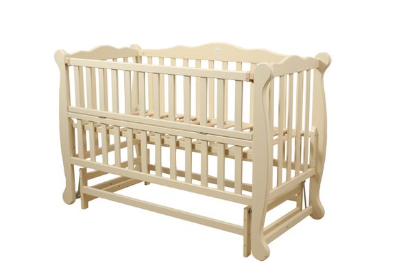 Ліжко для новонароджених Goydalka NATALI з відкидною боковиною, 60x120, Бук