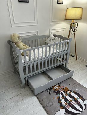 Кровать для новорожденных Goydalka NATALI с ящиком, 60x120, Бук