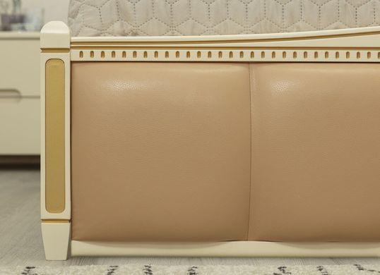 Кровать Олимп Прованс с патиной и подъемным механизмом квадраты 180x190