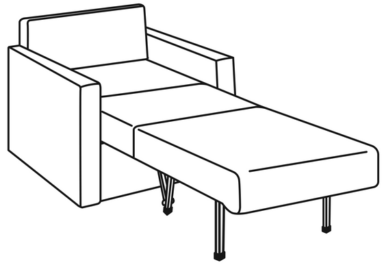 Кресло Модерн Мираж (раскладное), 1 категория