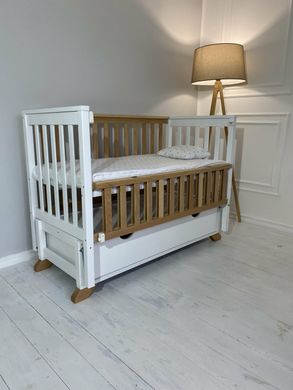 Кровать для новорожденных Goydalka ALEX с ящиком, 60x120, Бук