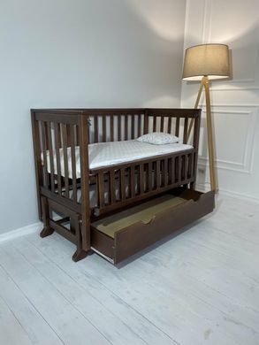 Кровать для новорожденных Goydalka ALEX с ящиком, 60x120, Бук