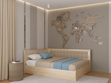 Кровать Лев Милвоки с подъемным механизмом 180x200