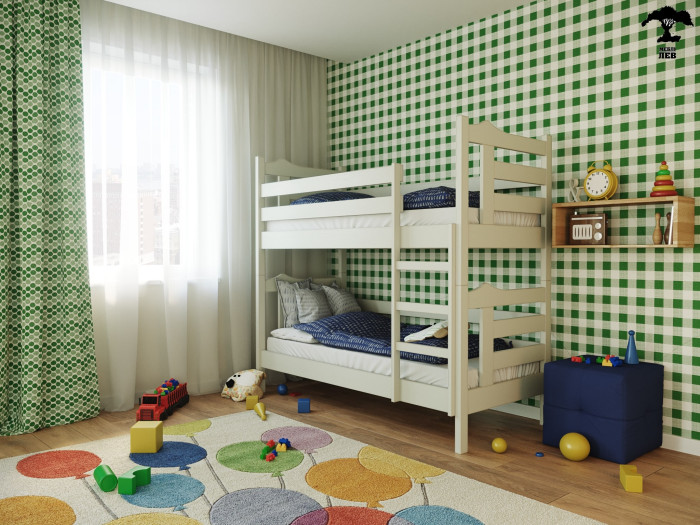 Кровать двухъярусная Лев Санта 90x200