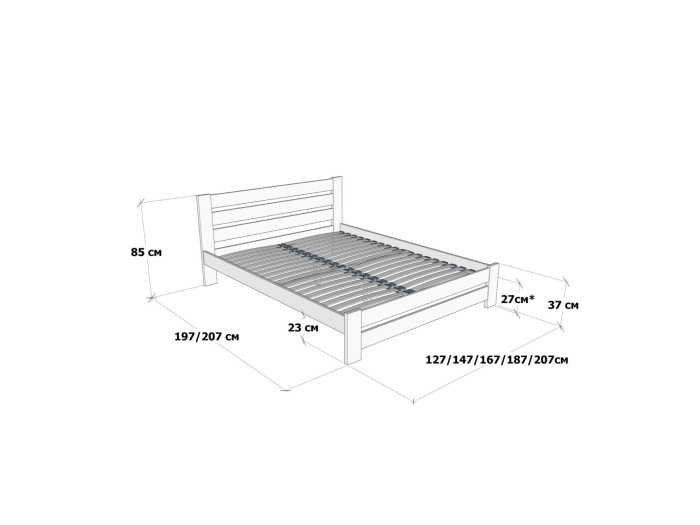 Ліжко Дрімка Марсель 120x200