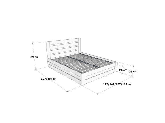 Ліжко Дрімка Лотос з підйомним механізмом 120x200