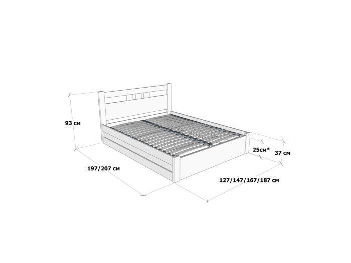 Кровать Дримка Геракл с подъемным механизмом 120x200