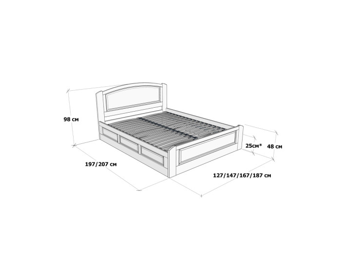 Кровать Дримка Эдель с подъемным механизмом 140x200