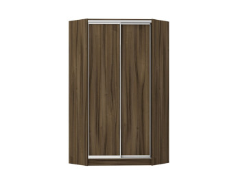 Кутова шафа - купе Luxe Studio дводверна 135x210x60 см - ЛДСП