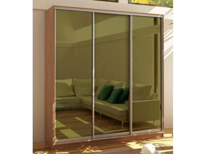 Шкаф - купе Luxe Studio Классик - 3 трехдверный 230x200x45 см - Тонированное зеркало