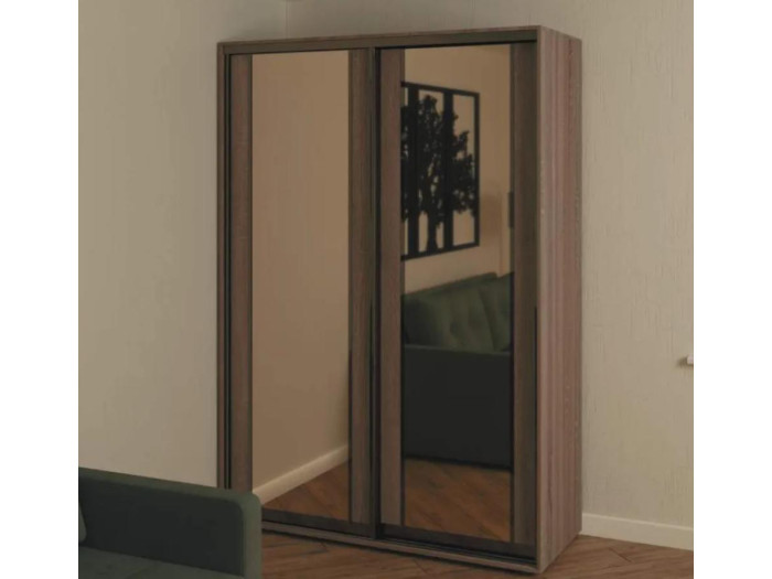 Шкаф - купе Luxe Studio Классик - 3 двухдверный 110x200x60 см - Тонированное зеркало