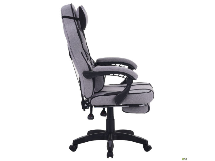 Крісло AMF VR Racer Textile Webster Cірий/чорний