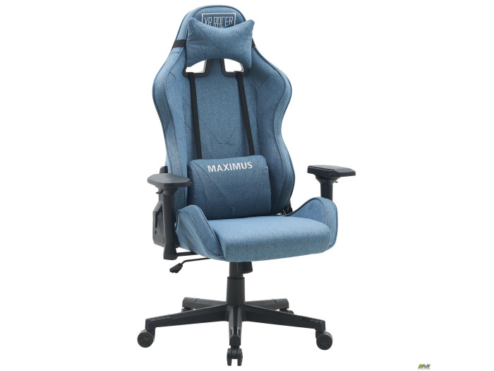 Крісло AMF VR Racer Textile Maximus тканина синя/чорна