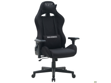 Крісло AMF VR Racer Textile Maximus тканина чорна/чорна