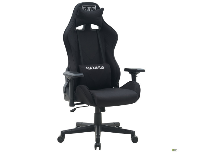 Крісло AMF VR Racer Textile Maximus тканина чорна/чорна