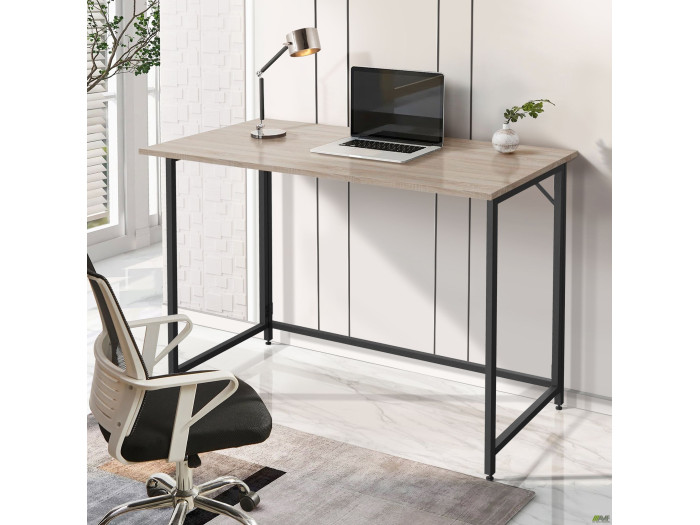 Стол AMF Fold FL1000 (1000х600х750Н) черный/Дуб Сонома