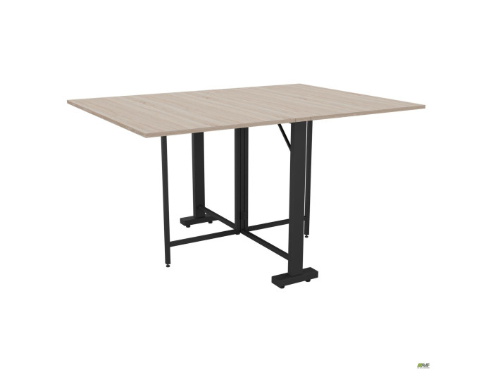 Стол AMF Fold 2 FL2 1400 (1380/210х1000х750Н) черный/Дуб Сонома