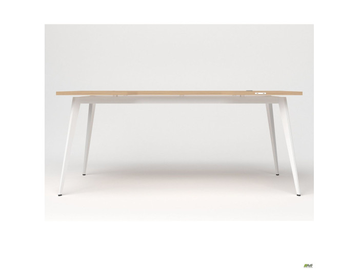 Стіл+USB Delta DL-107 (1790х900х750мм) Блеквуд Ячмінний/Каркас білий