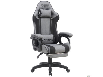 Крісло геймерське AMF VR Racer Textile Dyson темно-сірий/чорний