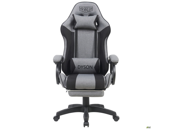 Крісло геймерське AMF VR Racer Textile Dyson темно-сірий/чорний