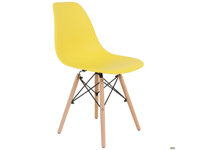 Стілець AMF Aster RL Wood Пластик жовтий