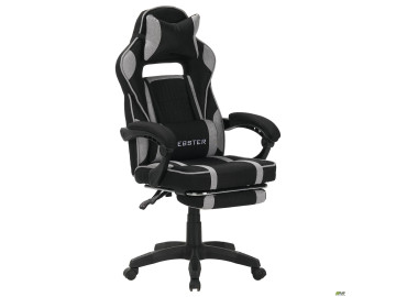 Крісло геймерське AMF VR Racer Textile Webster чорний/сірий