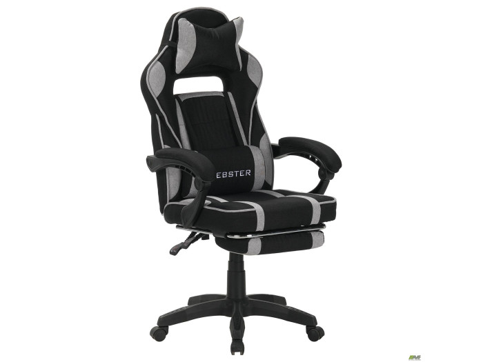 Крісло геймерське AMF VR Racer Textile Webster чорний/сірий