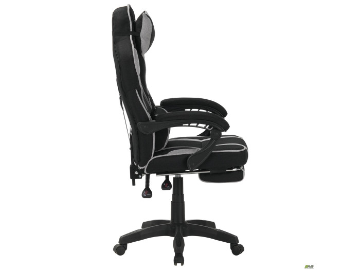 Крісло геймерське AMF VR Racer Textile Webster чорний/сірий