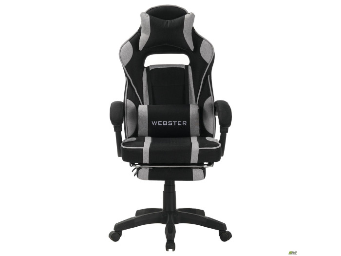 Крісло геймерське AMF VR Racer Textile Webster чорний/сірий